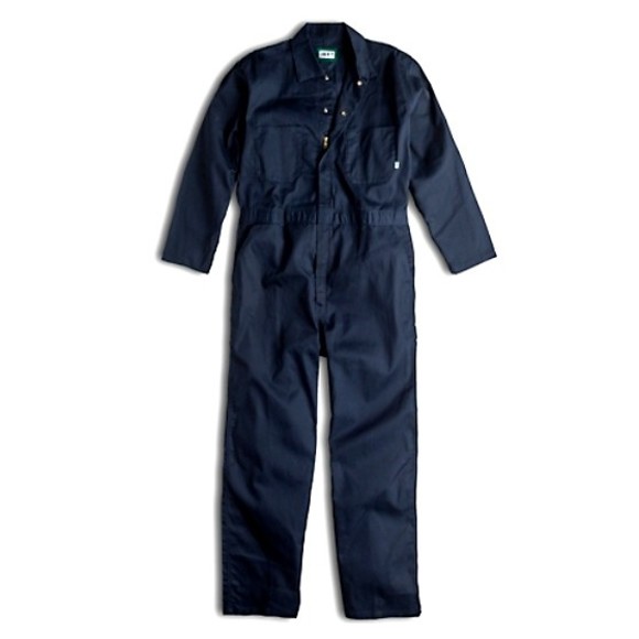 NWT Liberty Coveralls Men's Size Large Tall LT Navy Blue YV21NV Snap & Zip Front - Picture 1 of 10
